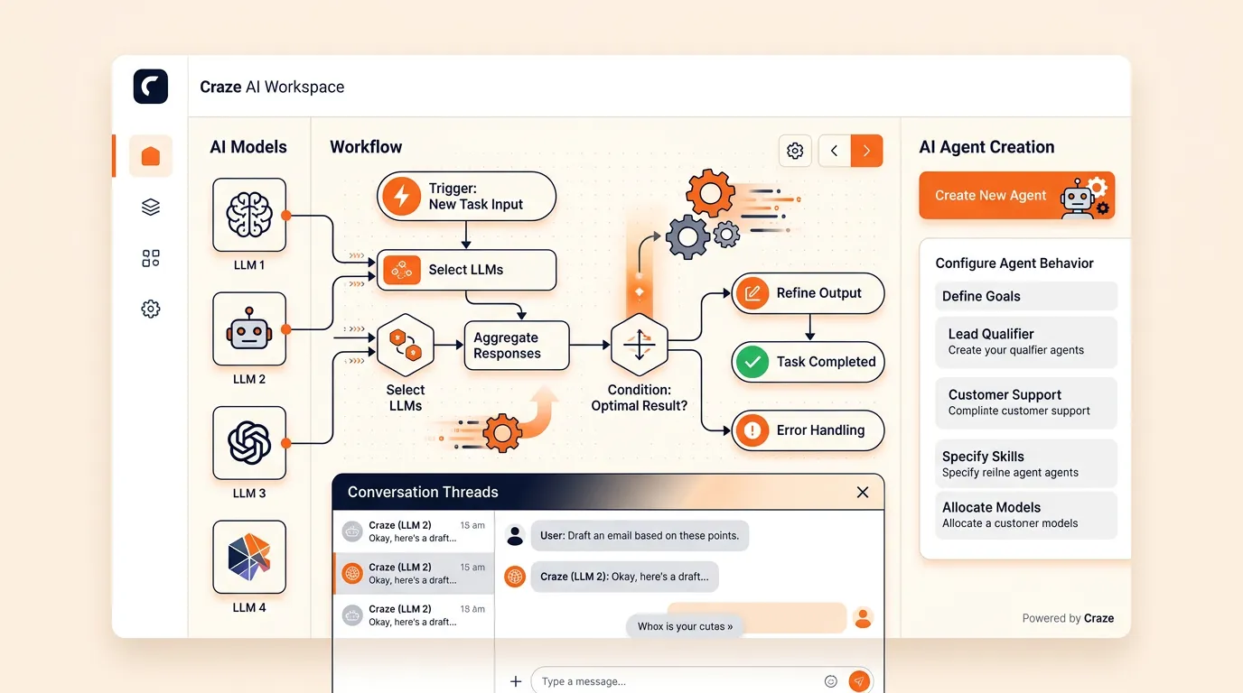 Craze multi-model AI workspace