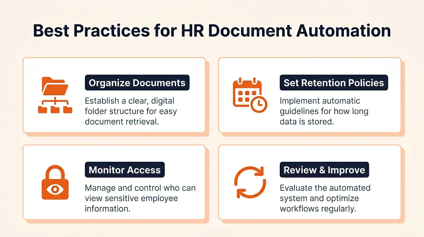 Best Practices for Automating HR Document Management