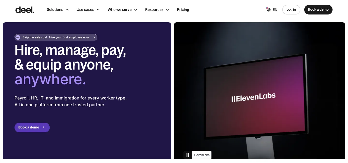 Deel global employment platform