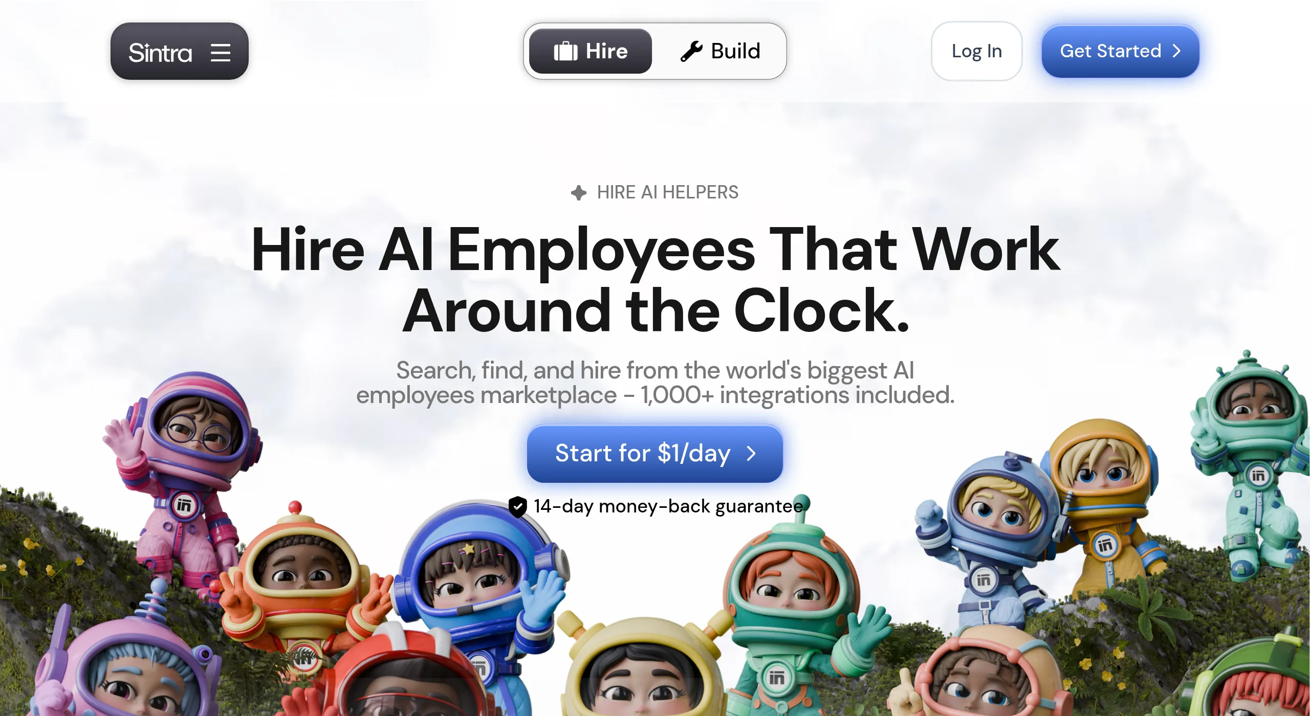 Sintra AI homepage
